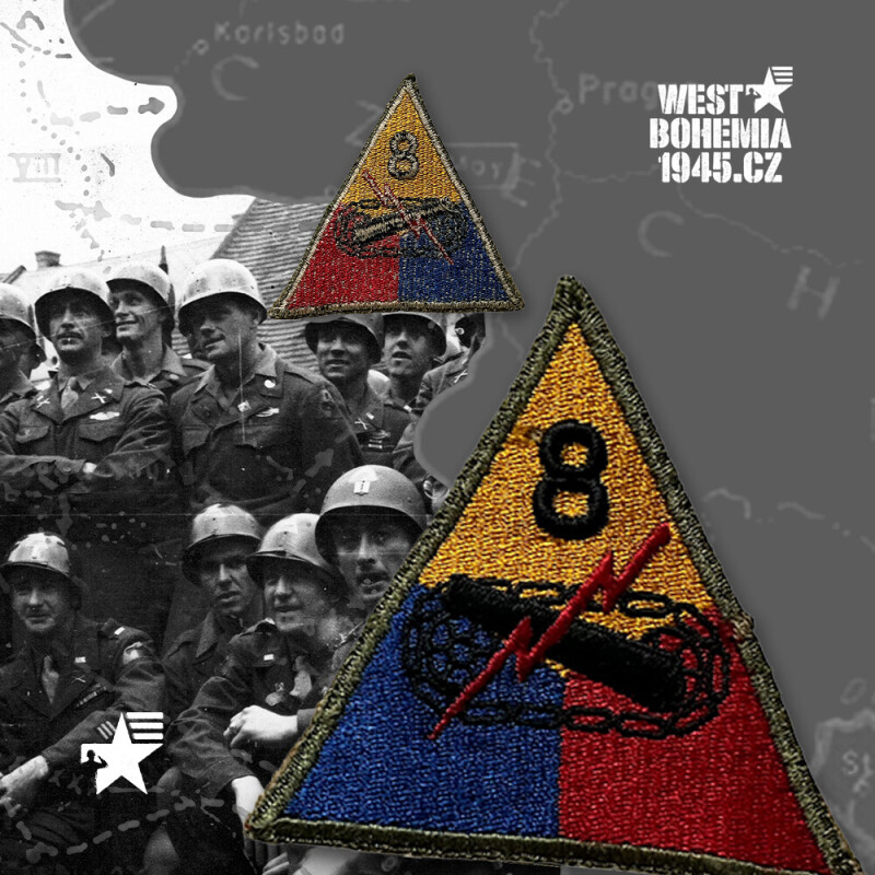 Originální nášivka US 8. obrněná divize